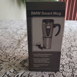 BMW Silver Smart Mug with LED Display
